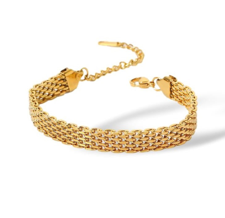 gold mesh bracelet