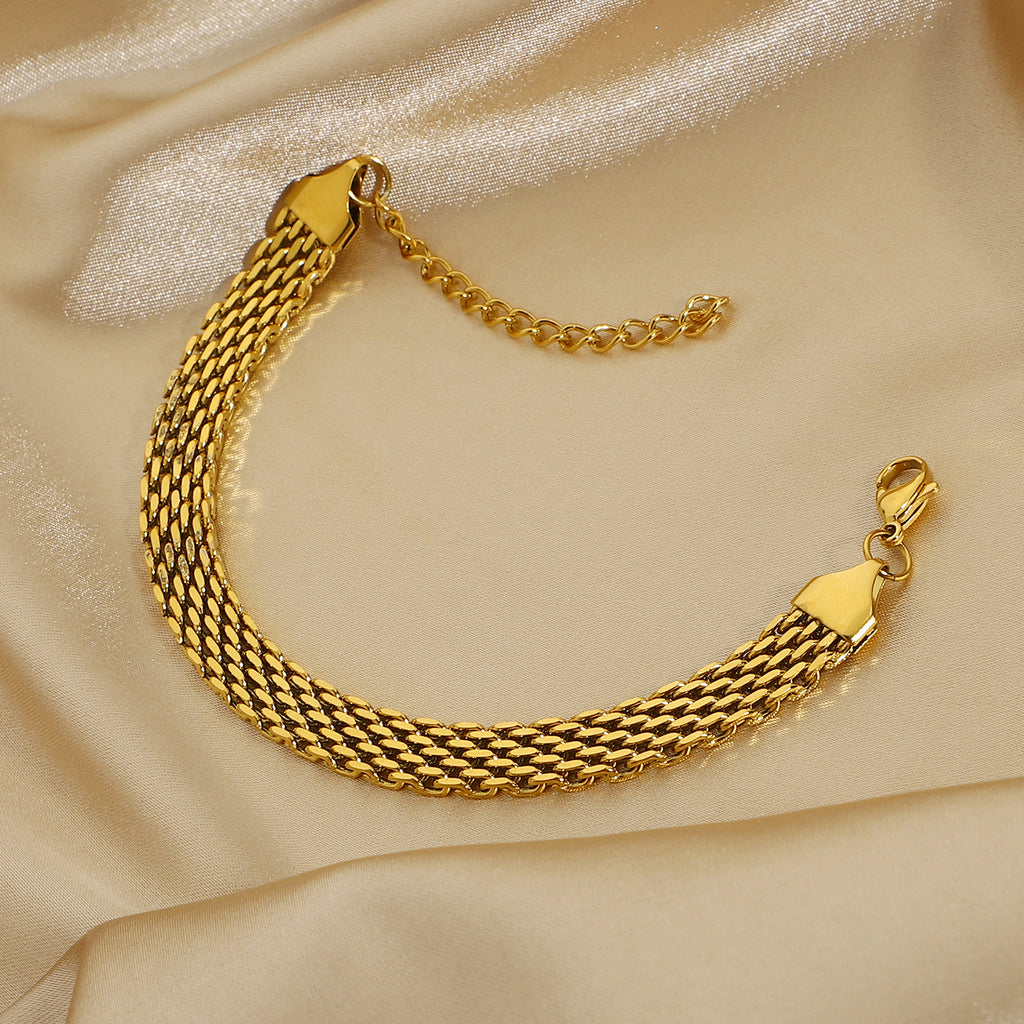 gold mesh bracelet